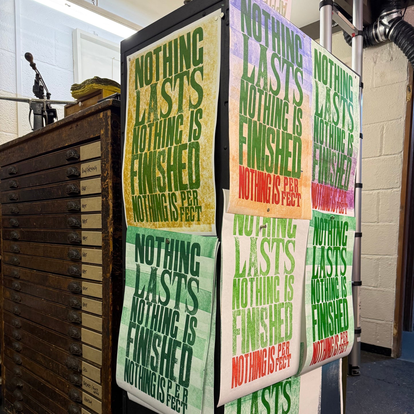 Nothing Lasts, Nothing is Finished, Nothing is Perfect: The Beauty of Handmade Posters