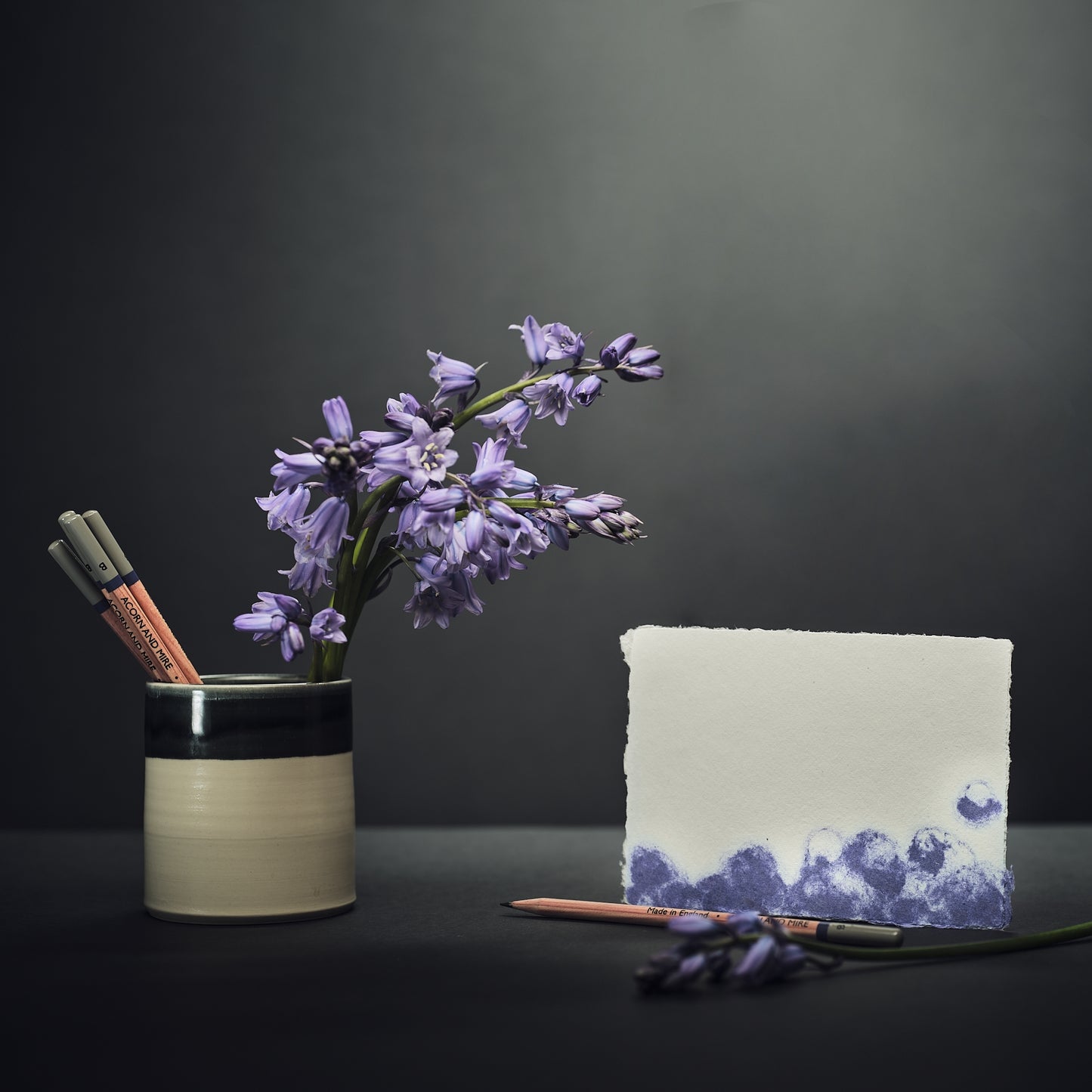 Bluebell handmade paper and envelope