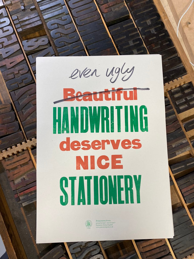 Even ugly handwriting deserves nice stationery
