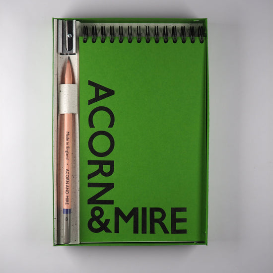 Gift Set - Field Journal with Wirebound Notebook - Acorn & Mire