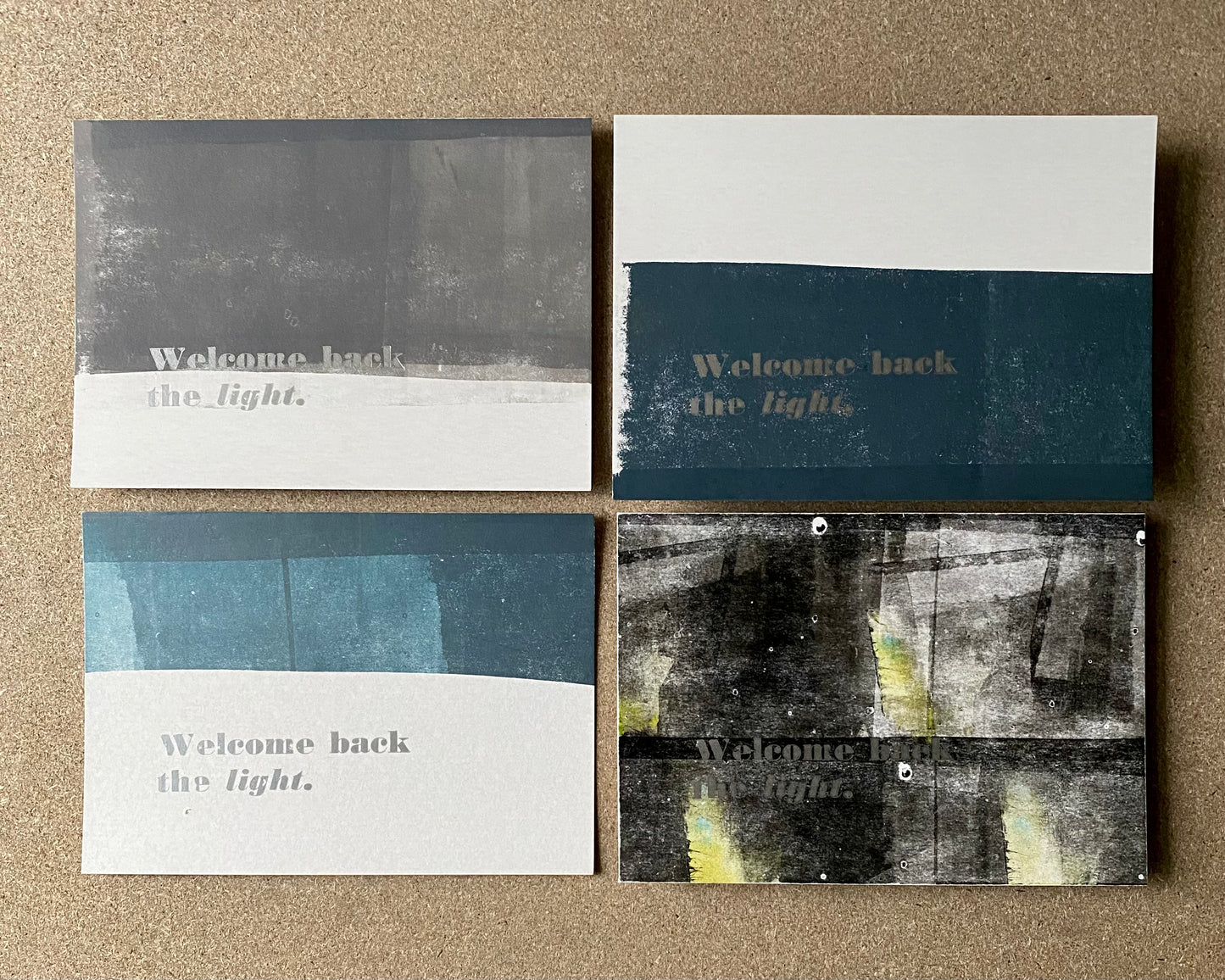 Welcome back the light - pack of solstice cards
