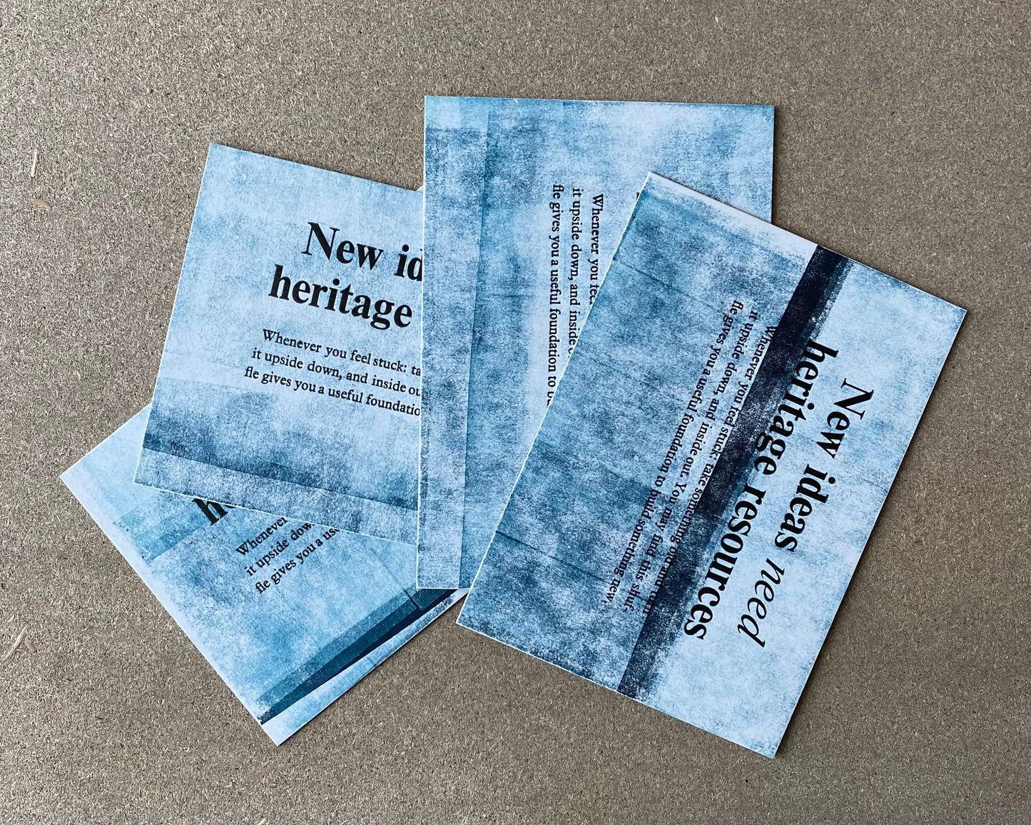 New ideas need heritage resources - mini poster