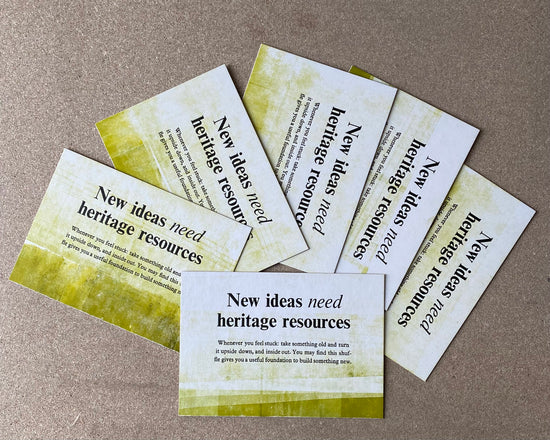 New ideas need heritage resources - mini poster