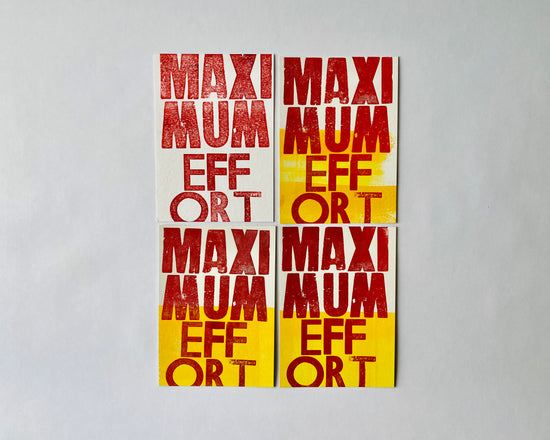 Maximum effort - mini poster