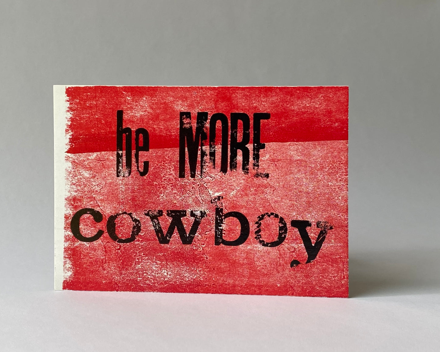 Be more cowboy - mini poster