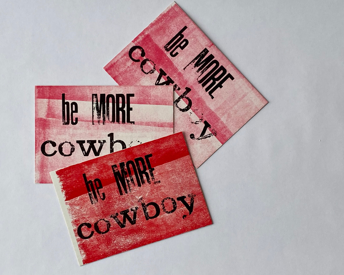 Be more cowboy - mini poster