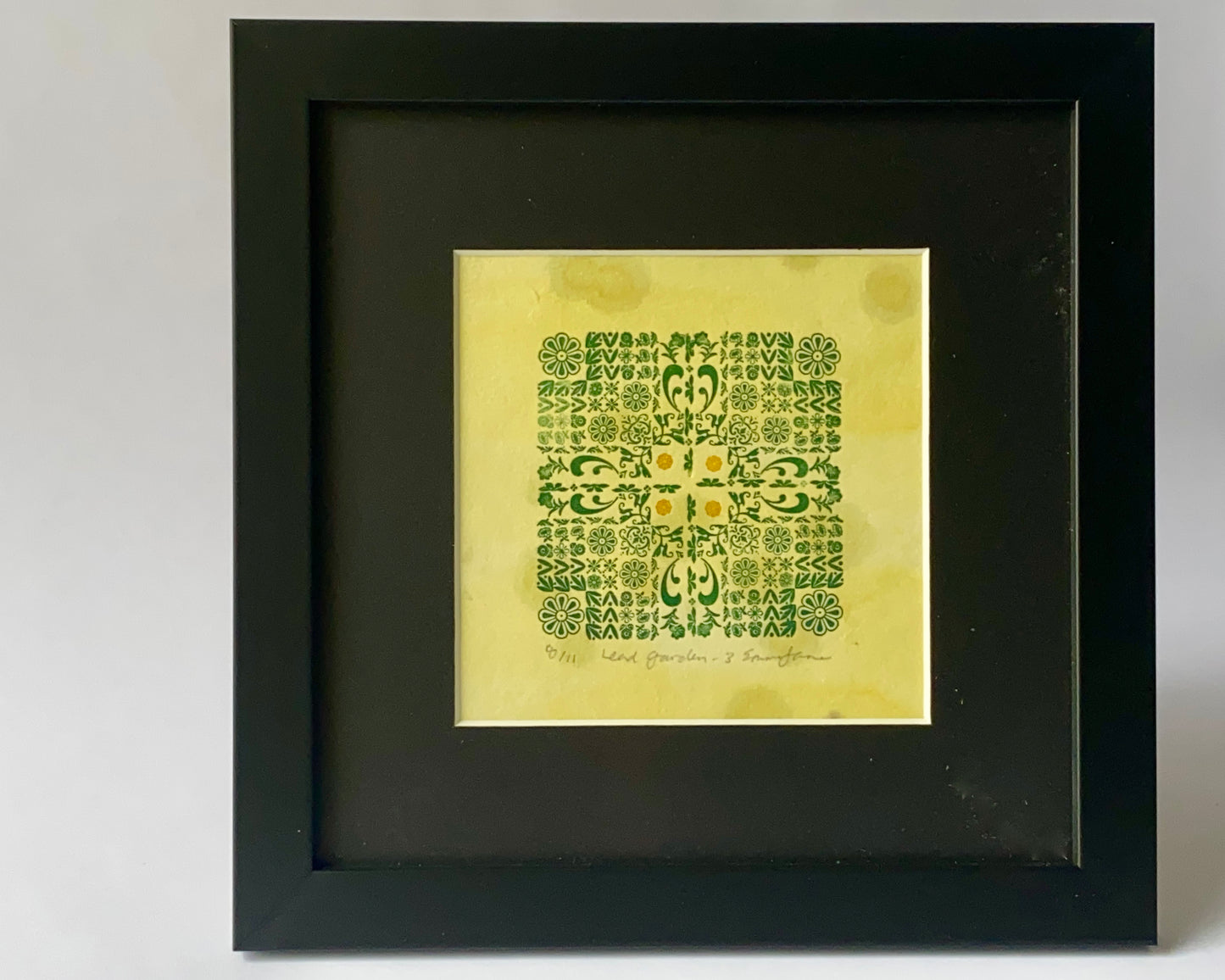 Lead garden 3 - gorse-dyed - framed poster