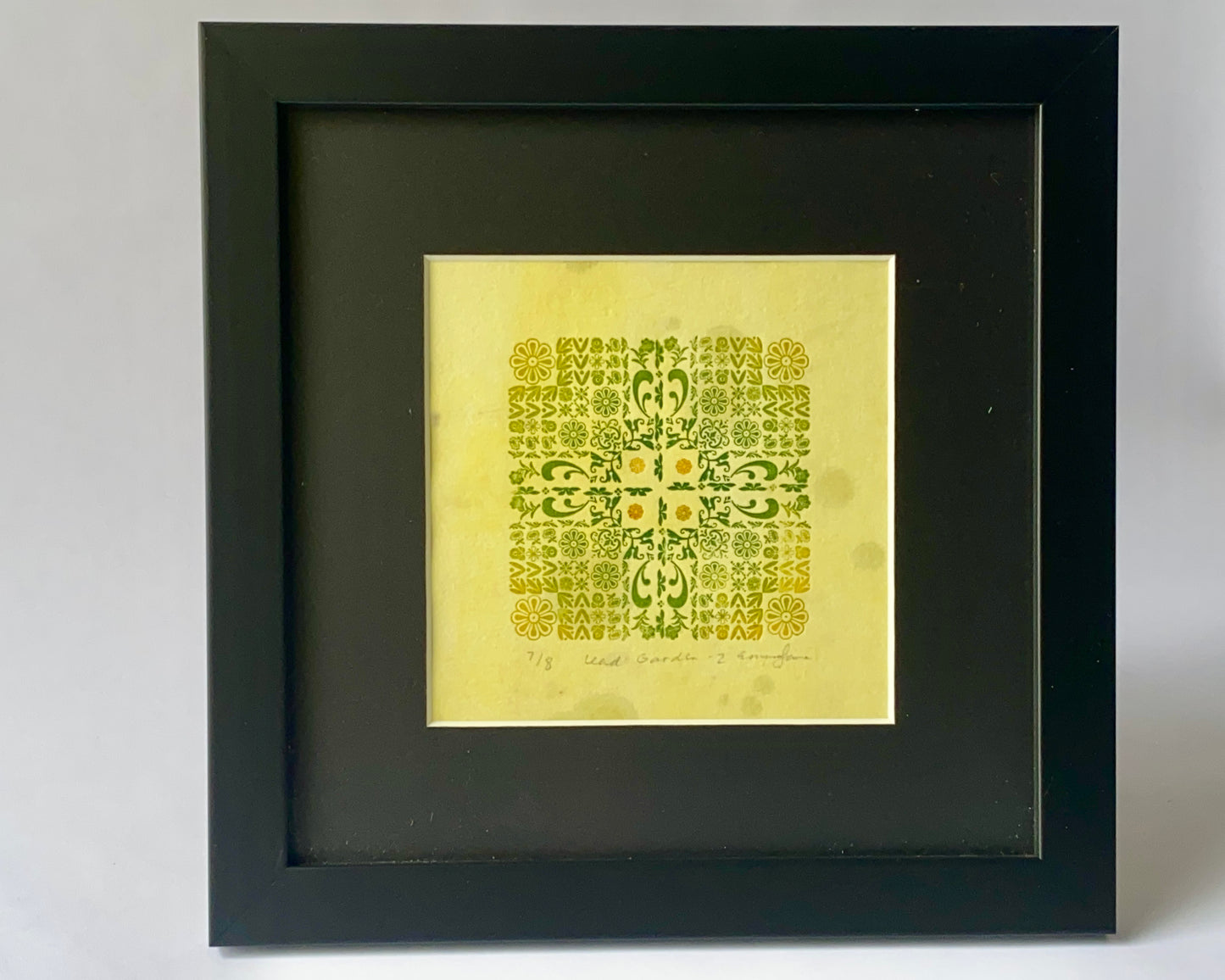 Lead garden 2 - gorse-dyed - framed poster