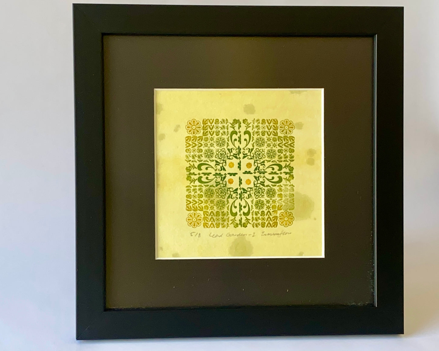 Lead garden 2 - gorse-dyed - framed poster