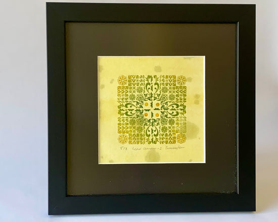 Lead garden 2 - gorse-dyed - framed poster