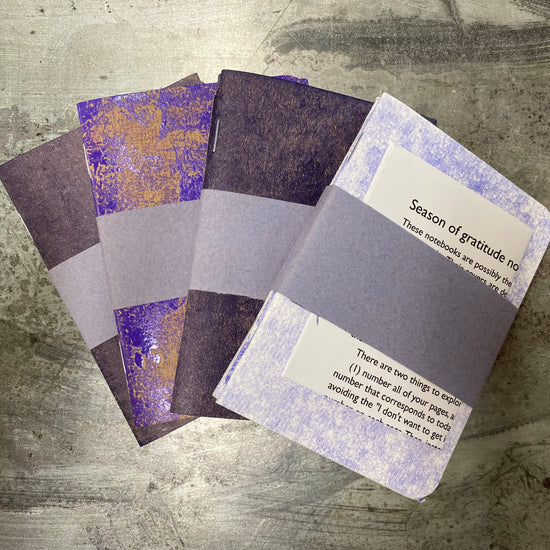 Season of gratitude - set of three notebooks