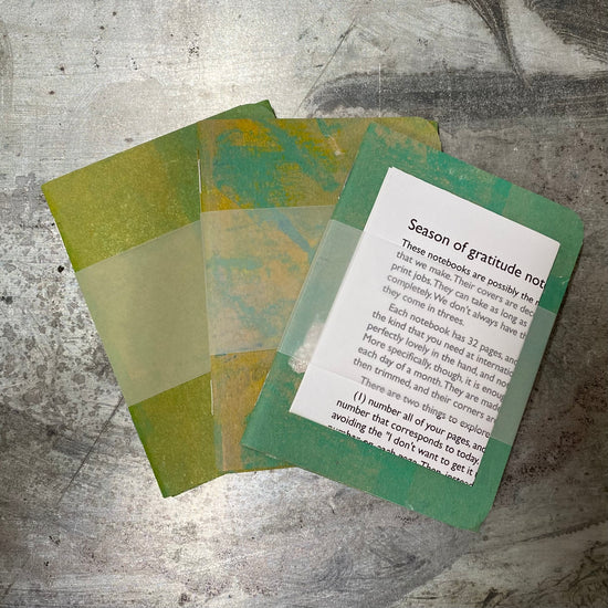 Season of gratitude - set of three notebooks